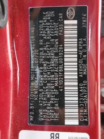 2020 TOYOTA AVALON LIM - 4T1D21FB8LU019284