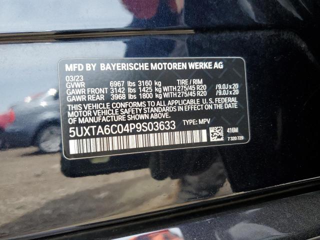 2023 BMW X5 XDRIVE4 - 5UXTA6C04P9S03633