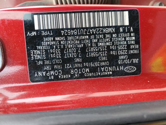 2018 HYUNDAI KONA SEL - KM8K22AA7JU184624