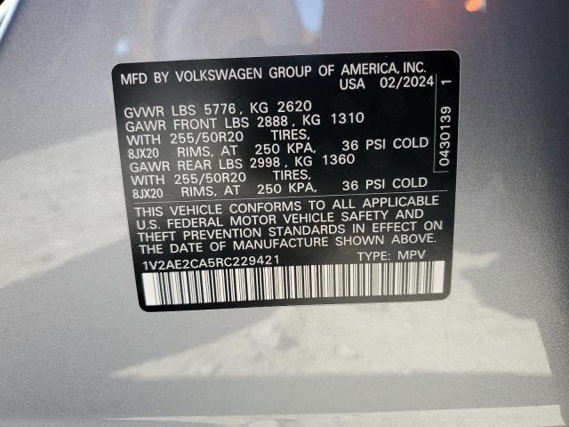 2024 VOLKSWAGEN ATLAS CROS - 1V2AE2CA5RC229421