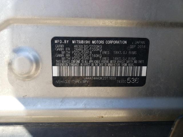 2019 MITSUBISHI ECLIPSE CR - JA4AT4AA3KZ011609