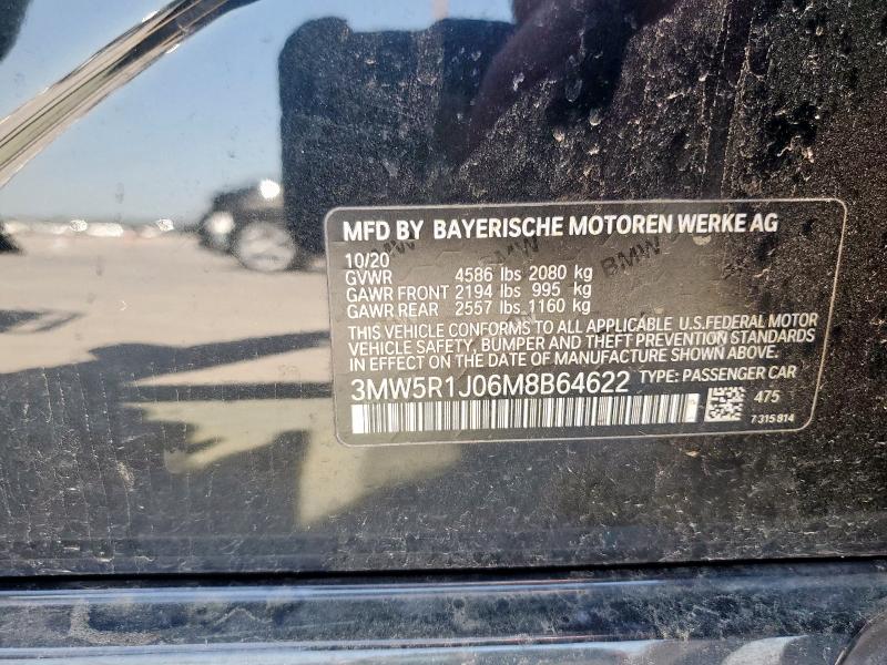 2021 BMW 330I - 3MW5R1J06M8B64622