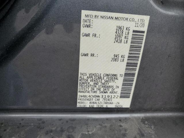 1N4BL4CV0MN319122 2021 NISSAN ALTIMA