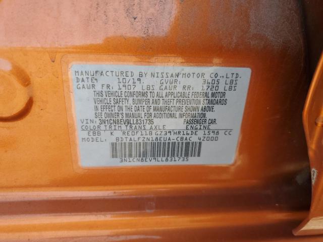 2020 NISSAN VERSA SV - 3N1CN8EV9LL831735