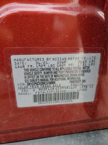 2021 NISSAN KICKS SV - 3N1CP5CV3ML516006