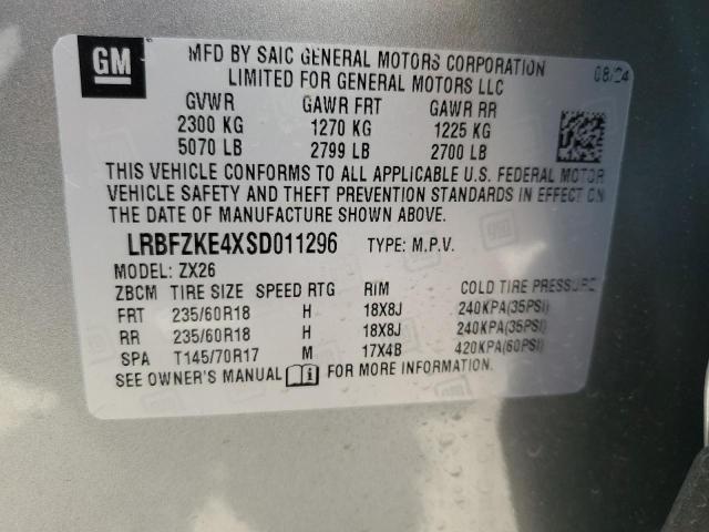 2025 BUICK ENVISION P LRBFZKE4XSD011296