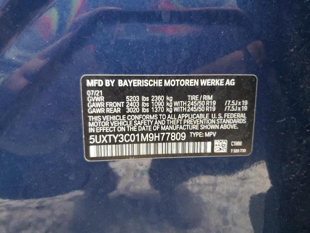 2021 BMW X3 SDRIVE3 - 5UXTY3C01M9H77809
