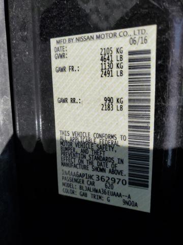 2017 NISSAN MAXIMA 3.5 - 1N4AA6AP1HC362970