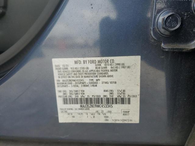 2021 FORD ECOSPORT T - MAJ3S2KE9MC453345