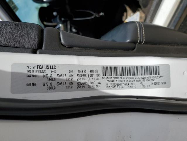 2015 JEEP GRAND CHER - 1C4RJFBGXFC794014