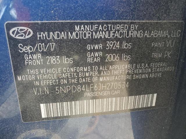 2018 HYUNDAI ELANTRA SE - 5NPD84LF6JH270534