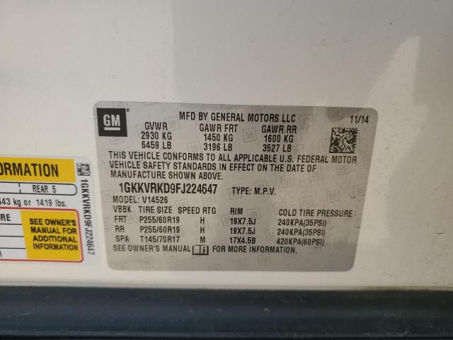 2015 GMC ACADIA SLT - 1GKKVRKD9FJ224647