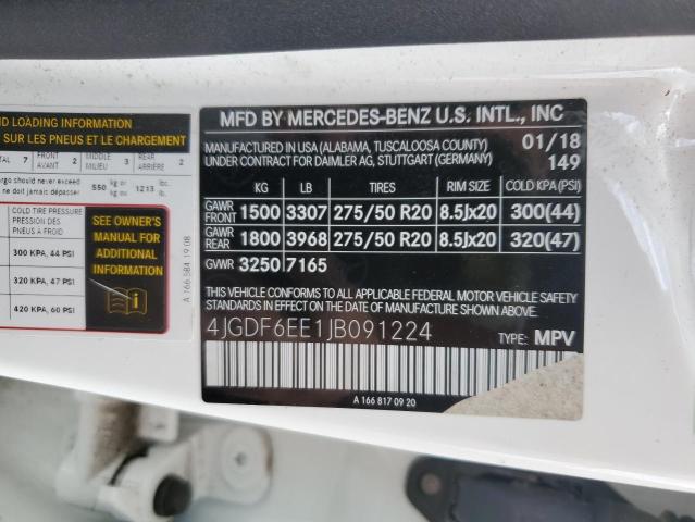 2018 MERCEDES-BENZ GLS 450 4M - 4JGDF6EE1JB091224