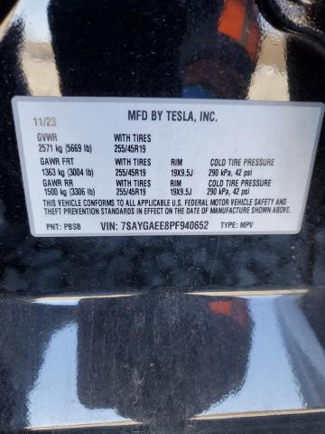2023 TESLA MODEL Y - 7SAYGAEE8PF940652