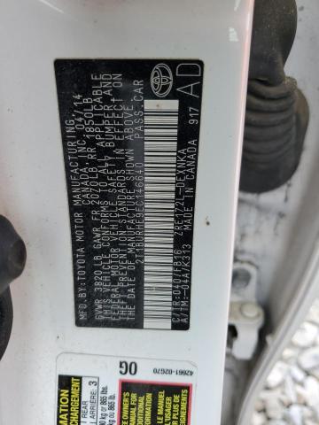 2014 TOYOTA COROLLA L #3139723075