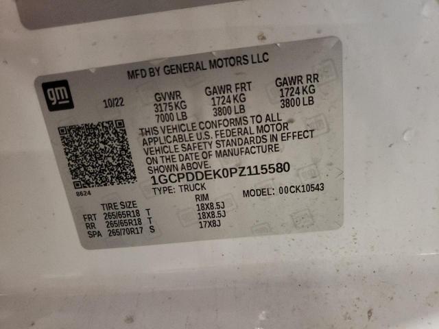 2023 CHEVROLET 1500 - 1GCPDDEK0PZ115580