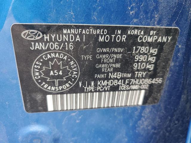 2017 HYUNDAI ELANTRA SE - KMHD84LF7HU086456