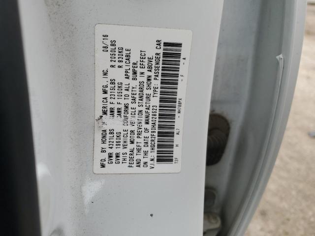 2017 HONDA ACCORD EXL - 1HGCR2F90HA028523