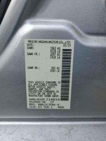 2019 NISSAN ALTIMA SL - 1N4BL4EV2KC214054