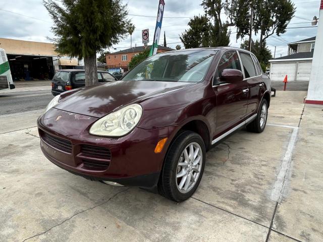 PORSCHE CAYENNE S 2004 maroon 4dr spor gas WP1AB29P74LA66638 photo #3