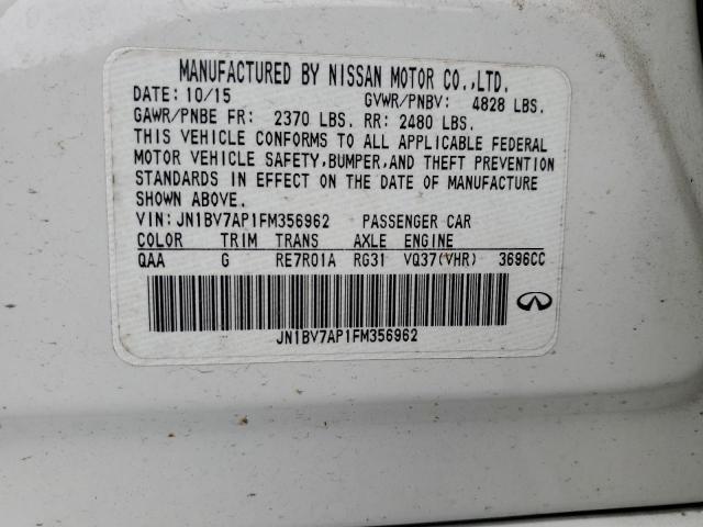 2015 INFINITI Q50 BASE JN1BV7AP1FM356962