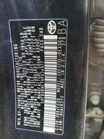 2017 TOYOTA COROLLA L - 5YFBURHE7HP624977