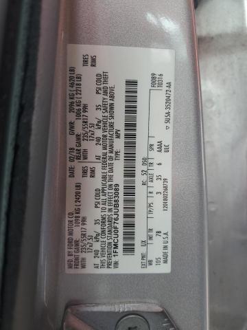 2018 FORD ESCAPE S - 1FMCU0F76JUB83089
