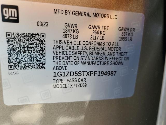2023 CHEVROLET MALIBU LT - 1G1ZD5STXPF194987