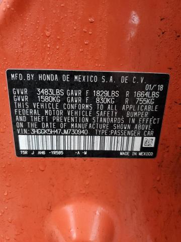 2018 HONDA FIT LX 3HGGK5H47JM730940