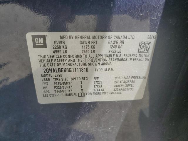 2016 CHEVROLET EQUINOX LS - 2GNALBEK8G1111810