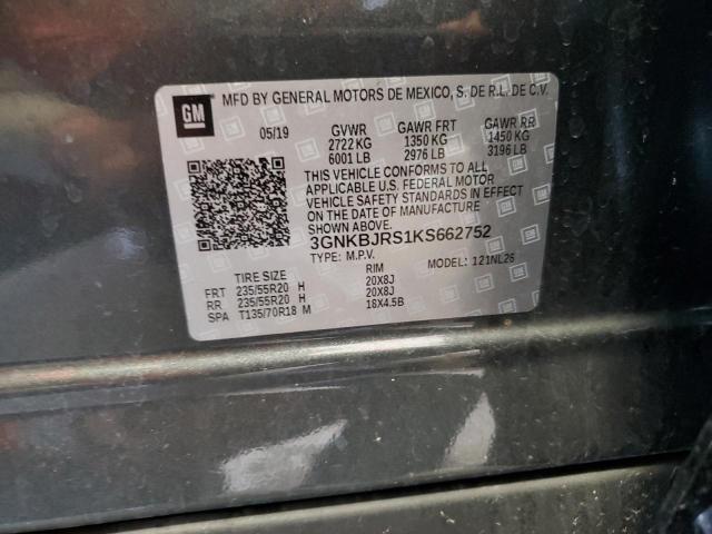 2019 CHEVROLET BLAZER RS - 3GNKBJRS1KS662752