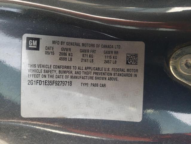2015 CHEVROLET CAMARO LT - 2G1FD1E35F9279718