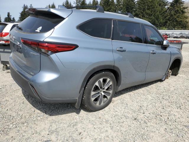 TOYOTA HIGHLANDER 2022 silver  hybrid engine 5TDGBRCH2NS093333 photo #4