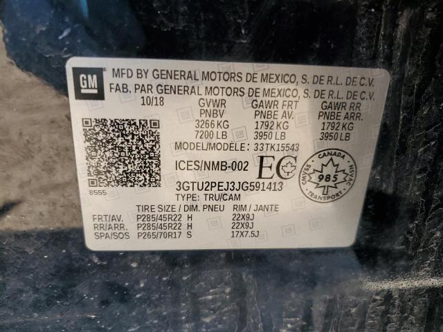 2018 GMC SIERRA K15 3GTU2PEJ3JG591413