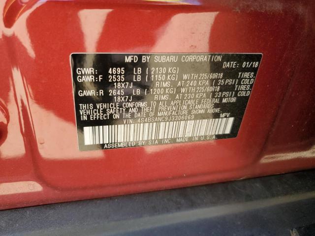 2018 SUBARU OUTBACK 2. - 4S4BSANC9J3306069