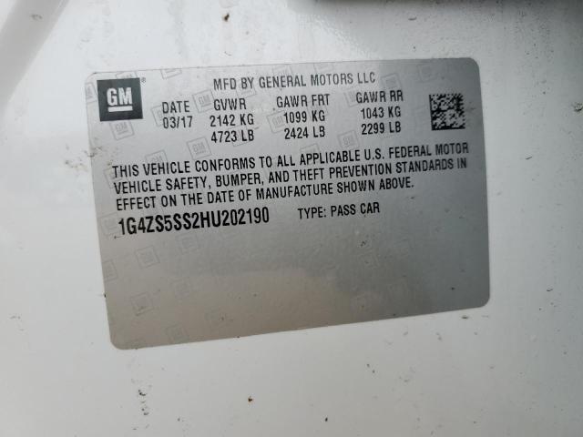2017 BUICK LACROSSE P - 1G4ZS5SS2HU202190