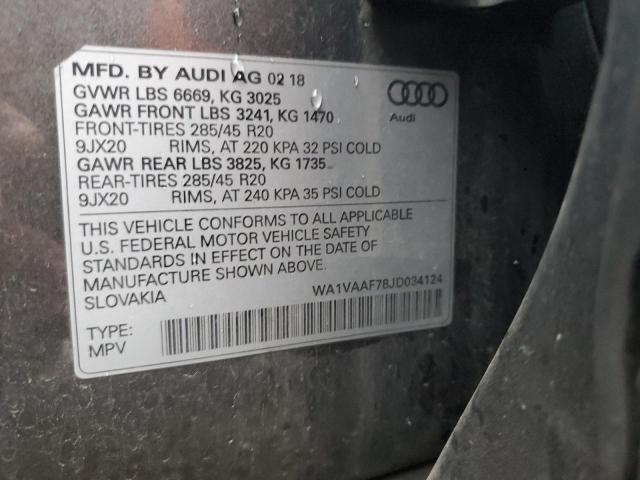 2018 AUDI Q7 PRESTIG - WA1VAAF78JD034124