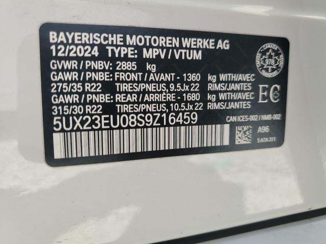 2025 BMW X5 XDRIVE40I - 5UX23EU08S9Z16459
