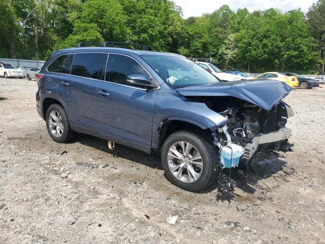Vin: 5tdkkrfh9fs097841, lot: 54375355, toyota highlander xle 20154
