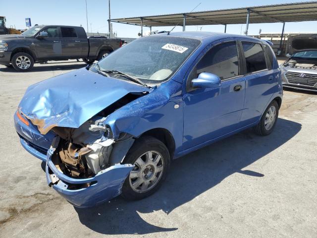 CHEVROLET AVEO BASE 2005 blue  gas KL1TD62695B303190 photo #1