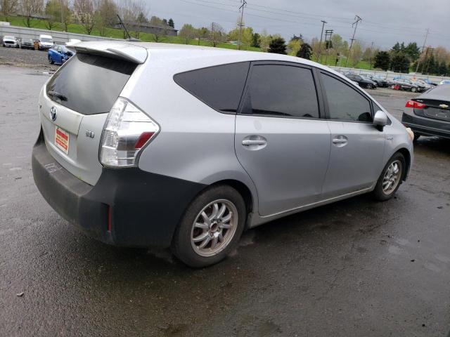TOYOTA PRIUS V 2012 silver station hybrid engine JTDZN3EU0C3025957 photo #4