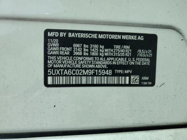2021 BMW X5 XDRIVE4 - 5UXTA6C02M9F15948