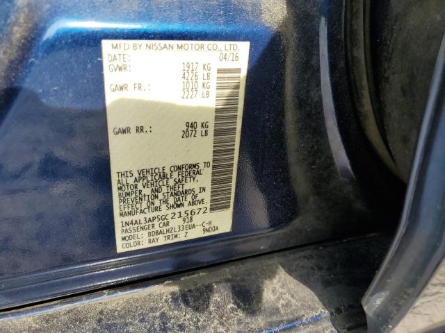 2016 NISSAN ALTIMA 2.5 - 1N4AL3AP5GC215672