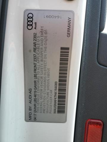 2017 AUDI A4 ULTRA P WAUGMAF47HA164089