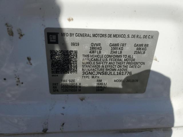2020 CHEVROLET TRAX LS 3GNCJNSB2LL161776
