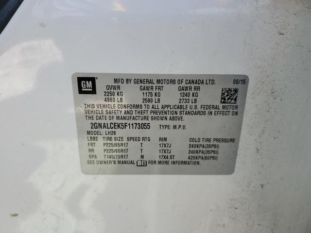 2015 CHEVROLET EQUINOX LT - 2GNALCEK5F1173055