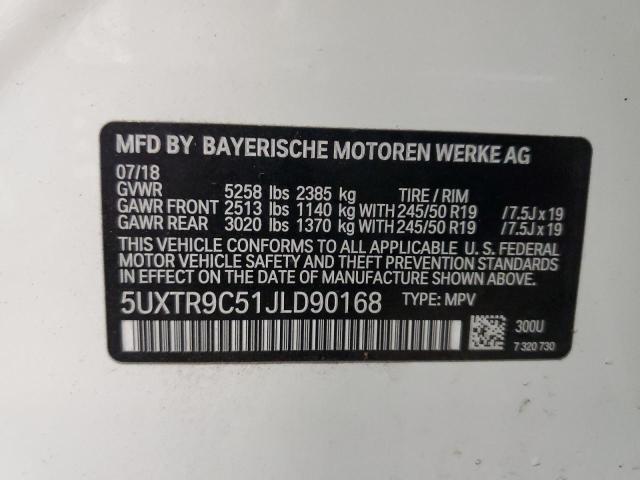 2018 BMW X3 XDRIVE3 - 5UXTR9C51JLD90168