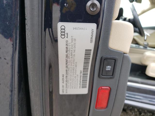 2017 AUDI A4 PREMIUM - WAUENAF44HN017841