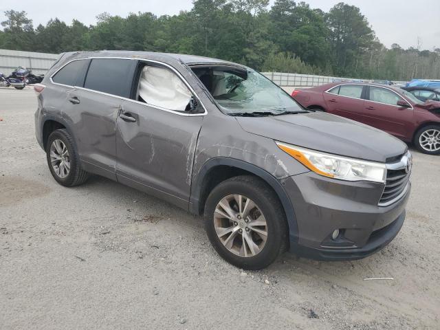 Vin: 5tdzkrfh0fs090050, lot: 54047645, toyota highlander le 20154