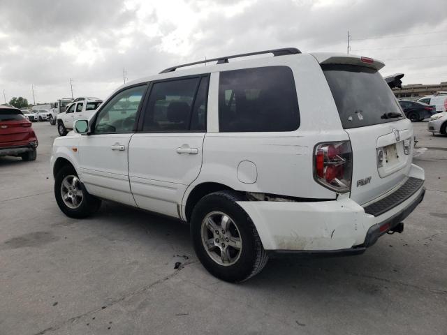 HONDA PILOT EX 2008 white  gas 5FNYF284X8B014389 photo #3